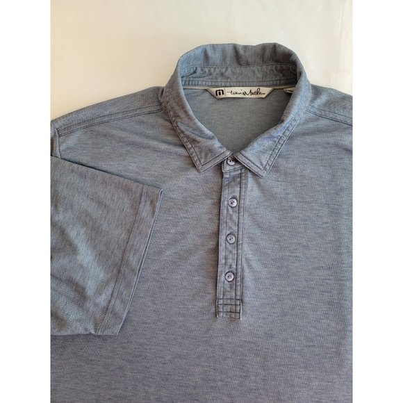 Travis Mathew Polo Shirt Men's XL Blue Short Sleeves Golf Outdoor - Picture 1 of 7